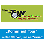 Logo "komm auf Tour"